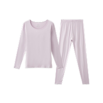 Sanfu Womens Autumn Thin Cashmere Protein Thermal Underwear Slim-fitting Bottoming Autumn Clothes and Autumn Pants Set Women 489597