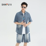 三福 Летний джинсовый комплект, куртка, штаны