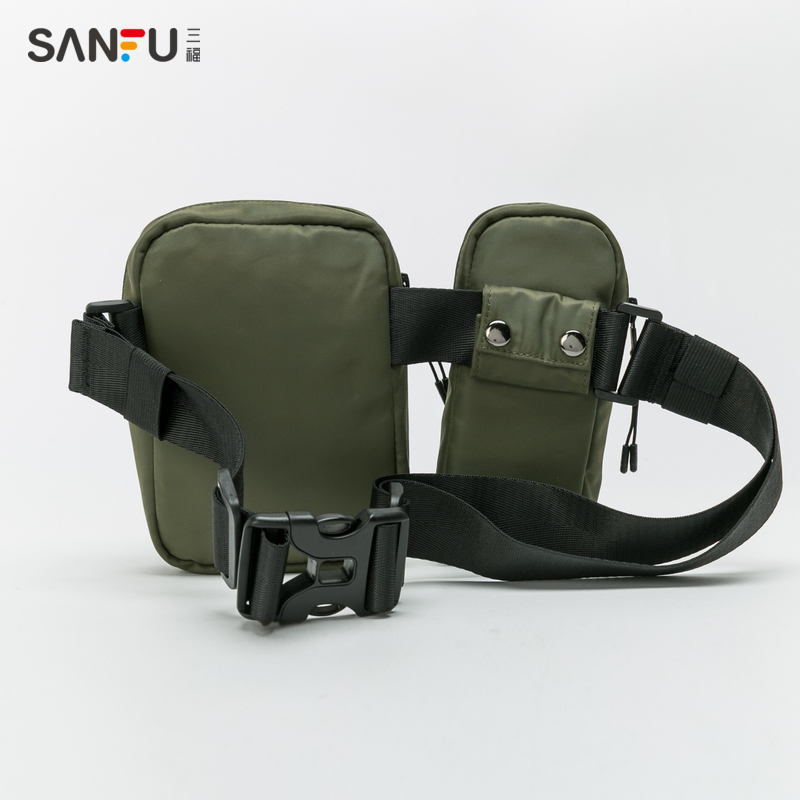 Sanfu 2020 womens đơn giản thể thao màu túi eo túi ngực dốc túi giản dị womens túi 423.605