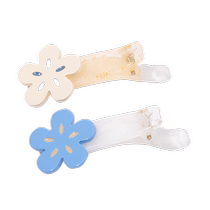 Sanfu Girl Retro Brown Five Star Flower Duck Clip Pair Temperament Fashion Decorative Hair Clip Hair Accessories Headdress 834536