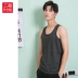 Sanfu 2018 hè nam mới đơn giản vest mỏng thể thao màu áo cotton phía nam 385715 áo ba lỗ tập gym Áo vest cotton