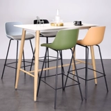 Нордический минималистский задний стул промышленный стиль черный бар Iron Bars Bar Bar Stule, Fashion Creative High Stool