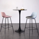 Нордический минималистский задний стул промышленный стиль черный бар Iron Bars Bar Bar Stule, Fashion Creative High Stool