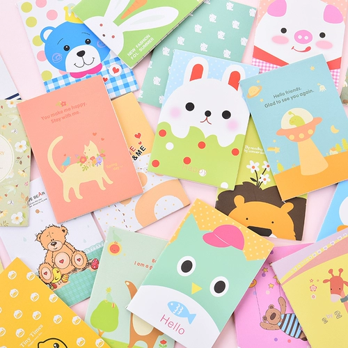 Карманный свежий блокнот для школьников, ноутбук, милая книга, маленькие портативные канцтовары, подарок на день рождения