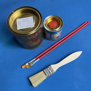 Qingming Small Bottle of Glittering Gold Stamping Inscription Color Paint for Qingming Tomb-Sweeping, Red, Yellow, Green, White, Black Paintbrush Paint