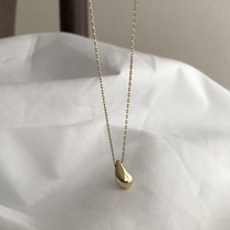 toong Korea original personality 925 sterling silver water drop clavicle chain Korean necklace female simple wild pendant