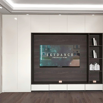 F4 star plate whole house custom wardrobe custom tatami bed wardrobe integrated TV background cabinet custom