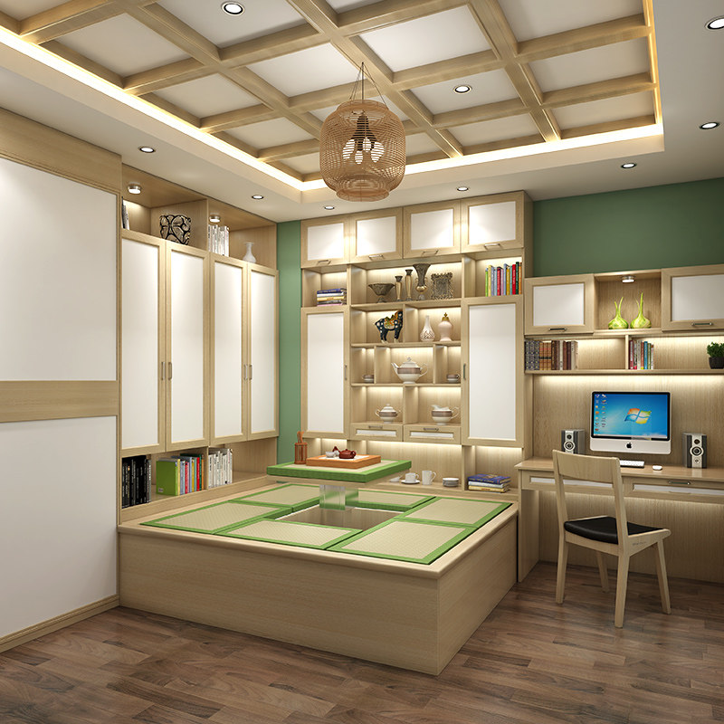 Nanjing Jiu made wood for new Chinese tatami custom full house custom bedroom with small family style tatami