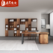 Wood Zhen Oriental solide livre en bois massif nordique bureau intérieur minimaliste avec porte multicouche cabinet détagère contenant le stockage de minimis