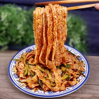 Отправить 5 пакетов с едой, Niugo niu Nun Noodles 280g*5 мешков Shaanxi Specialty Food Snacks для фаст -фуда Холодные пряные полоски