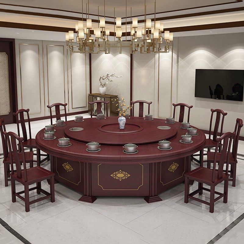 简约电动餐桌组2200*750现代风格商业用餐厅桌椅苏美特定制家具