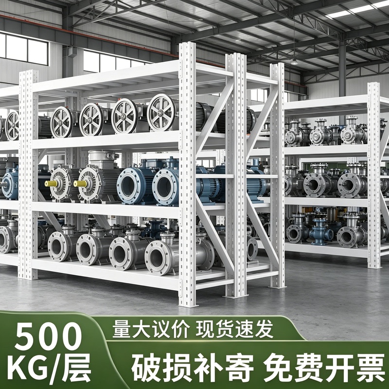 Heavy-Duty Shelving Mold Storage Cargo Rack, Thickened Industrial Super Load-Bearing Warehouse Factory Hardware and Electrical Equipment Storage Rack