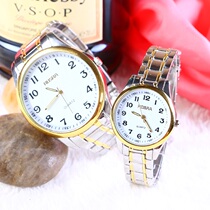 Middle-aged and elderly watch mens watch digital atmospheric dial middle-aged mom and women with waterproof quartz luminous old man