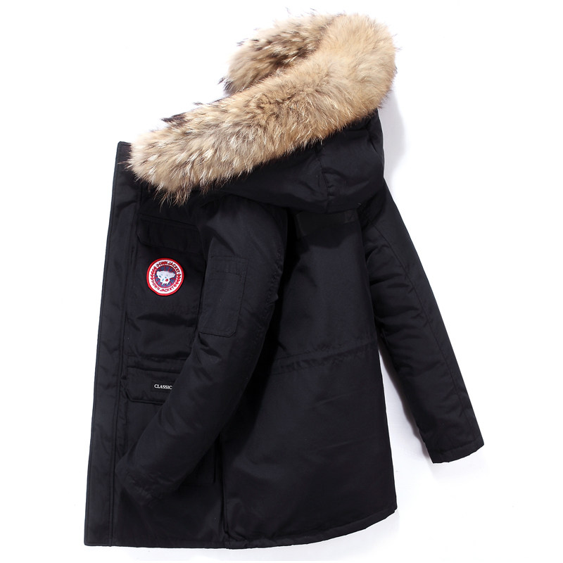 Barabala children's down jacket boy medium long 2021 new style boy foreign atmosphere in the big boy thick children's clothing tide