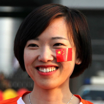 Waterproof five-star flag heart-shaped face stickers Self-adhesive arm clothes Kindergarten games props National Day red flag stickers