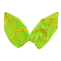 Имитация золотые шелковые зеленые листовые перчатки