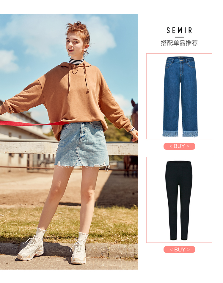 Sweatshirt femme SEMIR   en Coton - Ref 3216000 Image 18