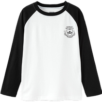 (Plum Blossom Series) Semir childrens long-sleeved T-shirt 2024 new quick-drying printed tops boys and girls autumn wear
