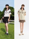 森马POLO衫女中长款纯棉字母印花时尚2024夏季新款宽松衣服学院风