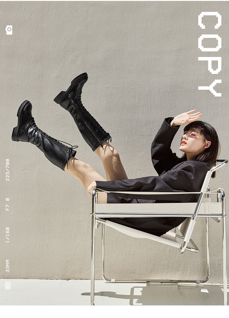 Semir 森马 女式骑士靴 秋冬加绒显瘦百搭高筒马丁靴 天猫优惠券折后￥100包邮（￥309-209）3款可选