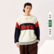 [Luo Xiaohei] Semir Sweater ຜູ້ຊາຍ Round Neck 2022 ຄູ່ຜົວເມຍລະດູຫນາວ Sweater Casual Loose Trendy ແບບ Retro ອາເມລິກາ