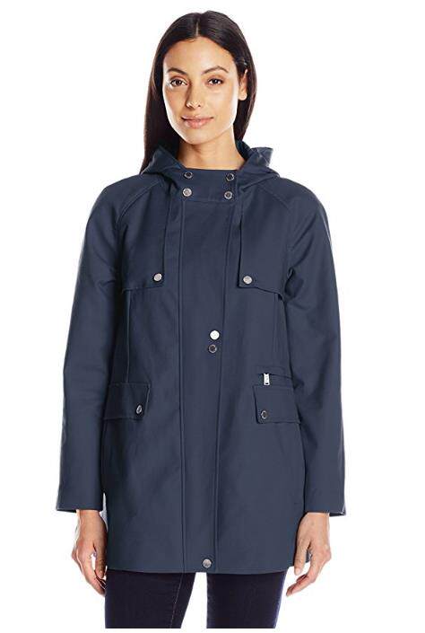 Pendleton Women's Mid-Length Hooded Waterproof Windbreaker Jacket POO8