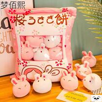 Cute big ns Inside the red bag Pillow Doll Doll with dolls small Pillow Net Plush Toys