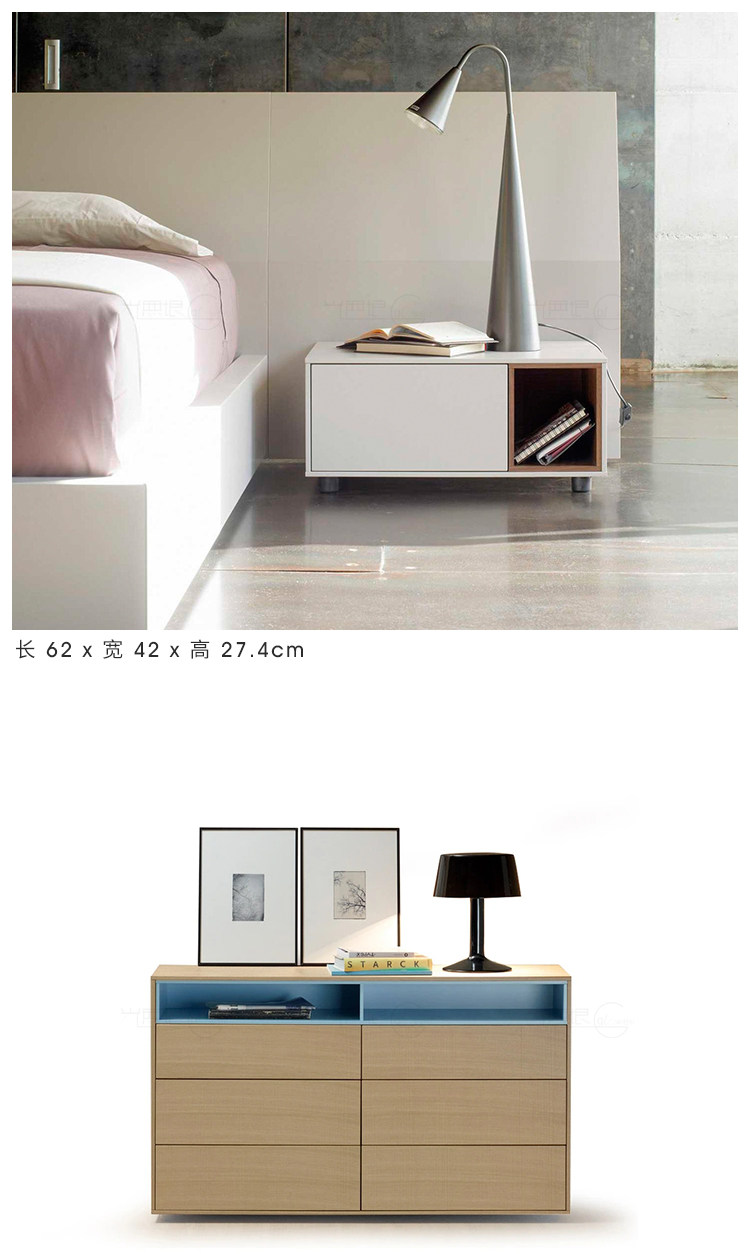 шкафчик 光无垠西班牙treku卧室柜子餐边柜厨房进口木纹彩色定制北欧ober Other