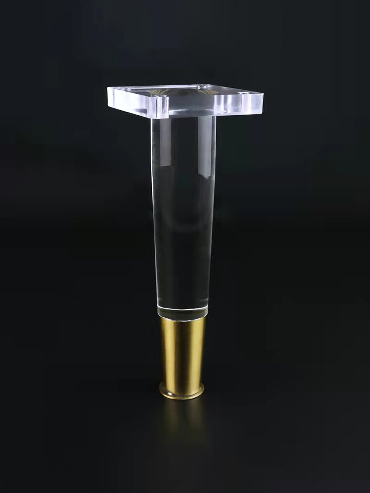 Minimalist modern acrylic transparent sofa legs fashion personality furniture right angle hardware cabinet footed metal accessories custom-made-Taobao