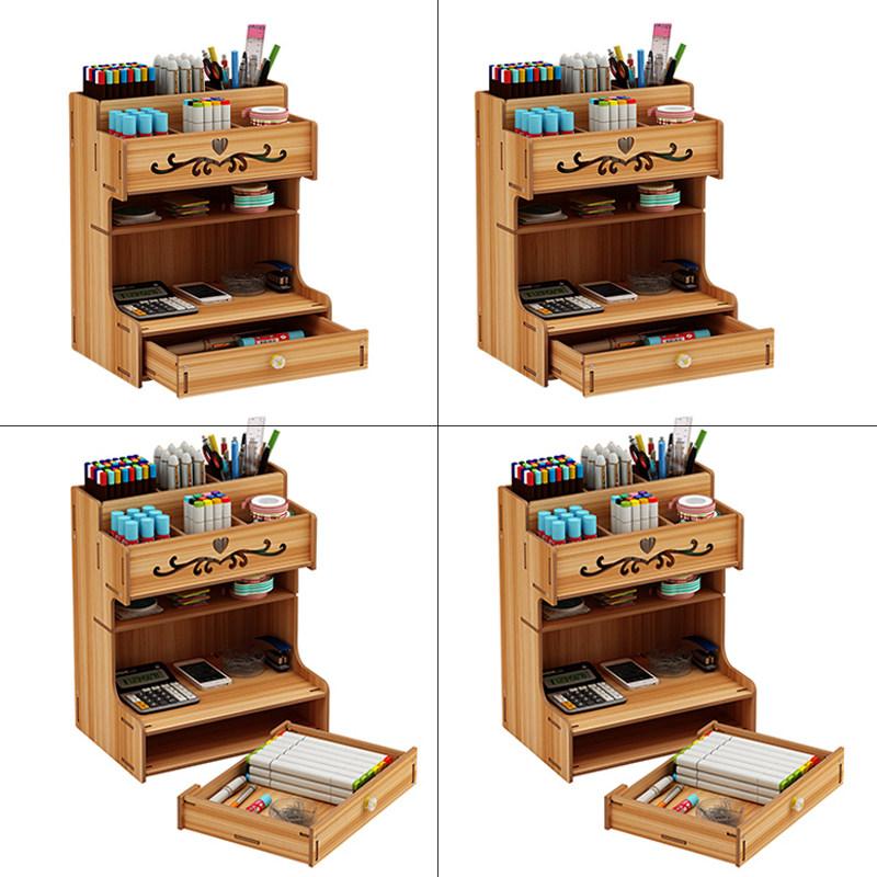 Pen Holder Creativity Fashion Cute Containing Box Office Supplies Tabletop Pendulum Multifunction Table Student Stationery Containing Pen Barrel Diagonal Inserts Nordic Ins Girl Heart Pen Holder Pen Box Large Capacity