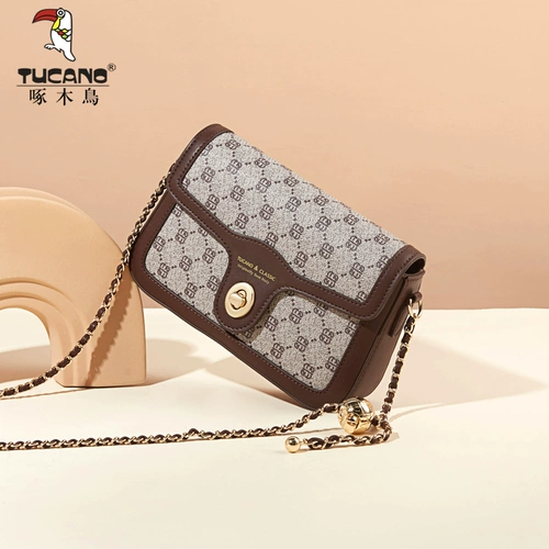 Модная сумка для телефона на одно плечо, цепь, французский стиль, премиум класс, на цепочке