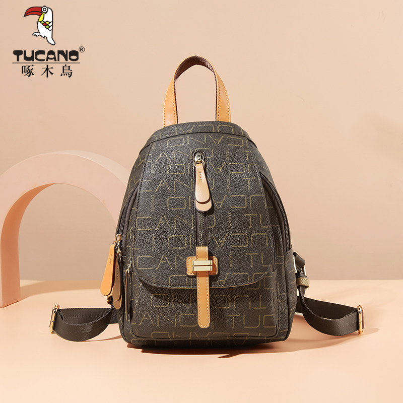 Woodpecker backpack female 2022 new autumn and winter fashion trend large capacity classic presbyopic original printed backpack