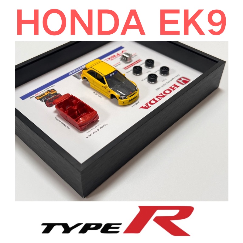 Honda Red Label Honda Civic Ek9 Civic Typer Commemorative 3D Photo Frame Car Fan Gift Sentimental Car Merchandise