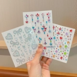 Детская трехмерная безопасная нетоксичная наклейка для лица для принцессы, награда, с драгоценным камнем