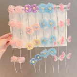 Детская заколка для волос с кисточками, аксессуар для волос, детские шпильки для волос, в цветочек