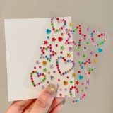 Детская трехмерная безопасная нетоксичная наклейка для лица для принцессы, награда, с драгоценным камнем