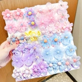 Детский безвредный эластичный аксессуар для волос, детская милая резинка для волос для принцессы, в цветочек