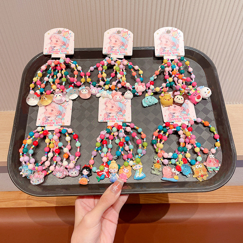 Cartoon Children's Bracelets, Girls' Accessories, Beaded Bracelets, Colorful Bracelets for Girls, Cute Baby Accessories, Toy Bracelets Cartoon Children's Bracelets, Girls' Accessories, Beaded Bracelets, Colorful Bracelets for Girls, Cute Baby Accessories, Toy Bracelets