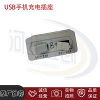 Suitable for Auman auto parts gtl sleeper USB interface est original USB mobile phone charging socket dual port 5V