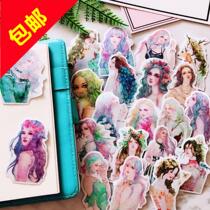 Hooligan rabbit manger and paper sticker Handbook tool diary album diy paste beautiful girl series full