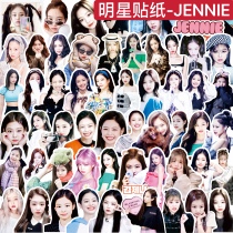 Handbook sticker pink girl group jennie star Photo peripheral mobile phone computer a decorative sticker