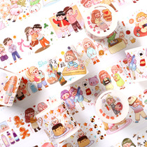 Ask hehe and paper tape cute fat series creative cute hipster hand account DIY decorative stickers