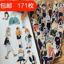 Handbook Sticker Womens Hai 171 Sen Girl Girl Diary Photo Album Decorative Sticker Fu Bag Full
