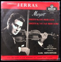 Mingxinguel Ferras Mozart 2 Top Confederation Front - page Decca 1LP* Black Rubber