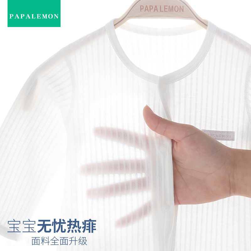 Baby clothes spring summer clothing thin underwear baby even body pyjamas dress foreign newborns pure cotton long sleeve air conditioning khaclothes
