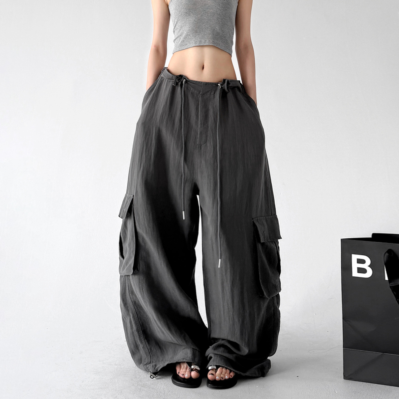 Cotton and Linen Cargo Pants for Women 2026 Summer New High-Waisted Loose Linen Casual Thin Breathable Wide-Leg Long Pants Cotton and Linen Cargo Pants for Women 2026 Summer New High-Waisted Loose Linen Casual Thin Breathable Wide-Leg Long Pants