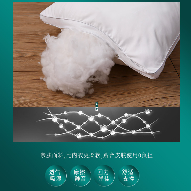 A Pair of Pillows with Pillow Inserts, Specially Designed for Five-Star Hotels, Vacuum-Packed for Neck Protection, Suitable for Home Use, Aids Sleep, Single Size, for Men