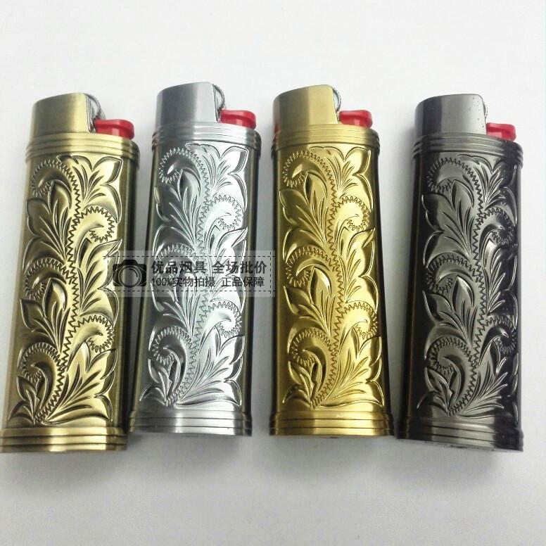 DOLPHIN Cá tính Cá nhân Phiên bản mở rộng 903 Vàng Một hộp quà tặng Gas nhẹ BIC BAK J3 - Bật lửa quẹt bic
