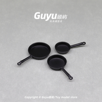 Food play home ob11 simulation miniature frying pan kitchen utensils dolls house mini ornaments hand-made scene props model