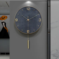 Mur oreille lumière luxe pur cuivre horloge murale salon maison mode horloge décorative moderne simple créatif haut de gamme montre horloge murale